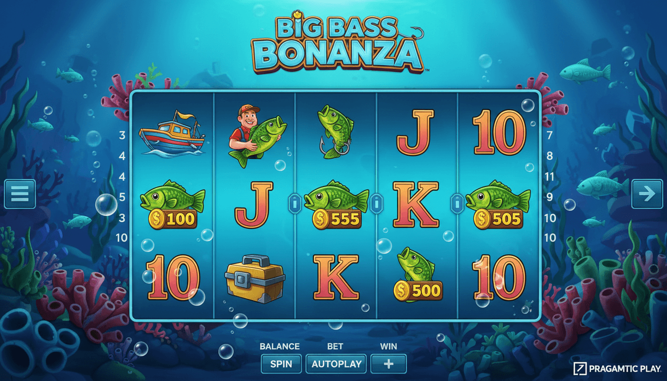 Theme and underwater fishing adventure